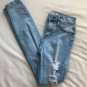 Light Wash Skinny Jeans